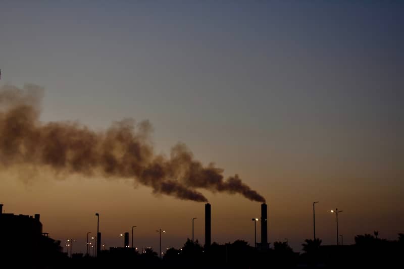 la contaminación atmosférica chimeneas industria